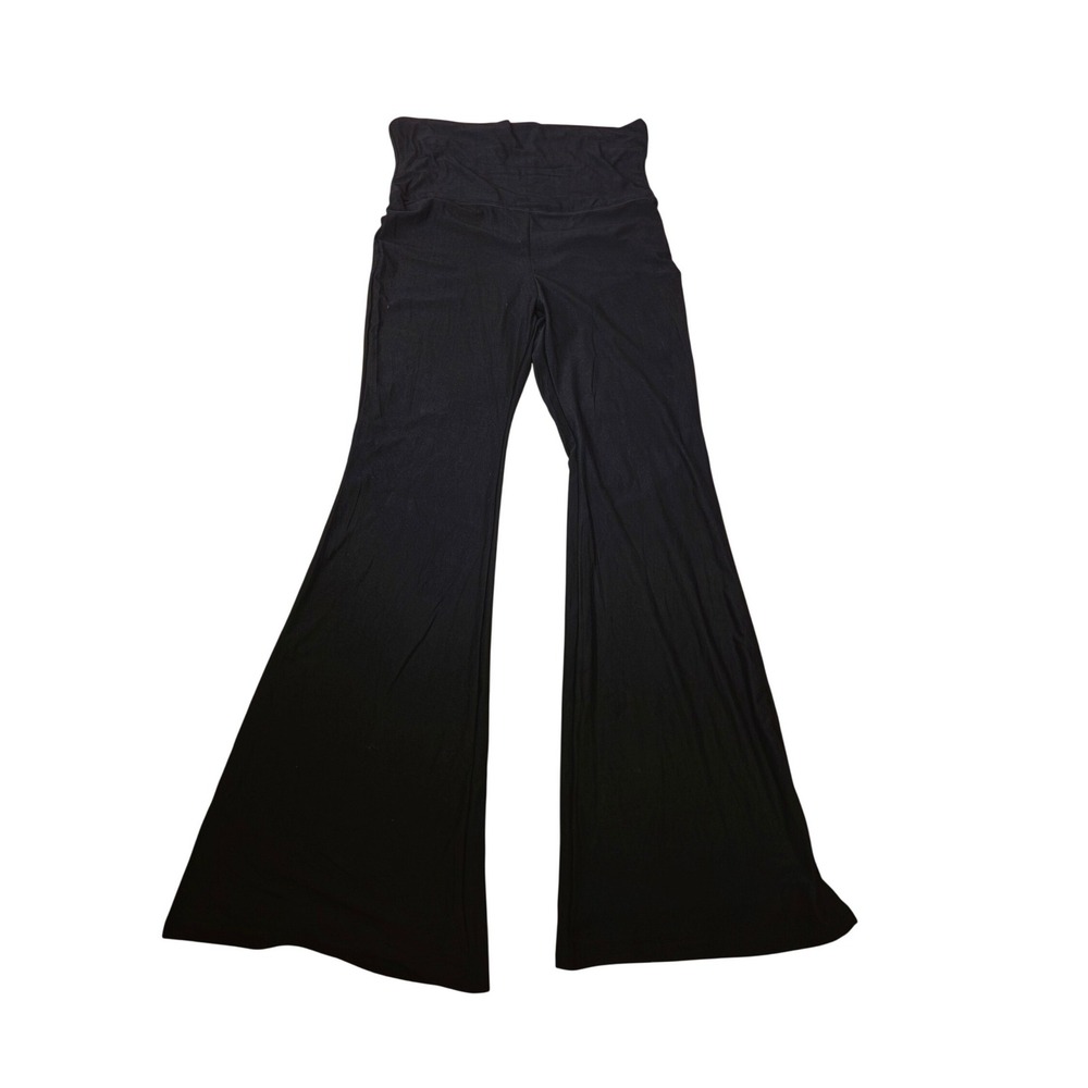 No Boundaries Womens Black Flare Leg Bell Bottom Yoga Pants Size Large 12-14